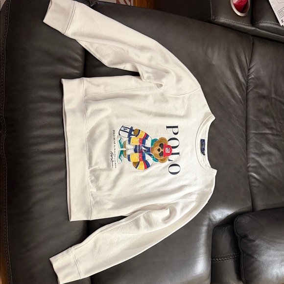 Polo Ralph Lauren Sweaters - Polo by Ralph Lauren White Sweater with Colorful Bear